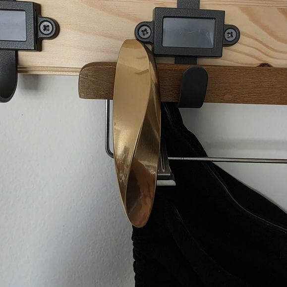 Donna Karan New York Women's Black Asymmetrical Lined Ruched Midi Dress Size 4 - Picture 4 of 7